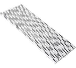 Трубочки для коктейля Полосы (серебро),12 шт Изображение Трубочки для коктейля Полосы (серебро),12 шт