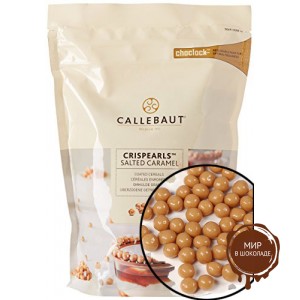Шоколадные шарики с хрустящим слоем со вкусом карамели Callebaut, 50 гр Изображение Шоколадные шарики с хрустящим слоем со вкусом карамели Callebaut, 50 гр