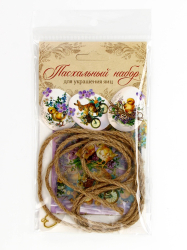 Изображение Набор для украшения яиц на Пасху «Цыплята ретро», 9×16 см