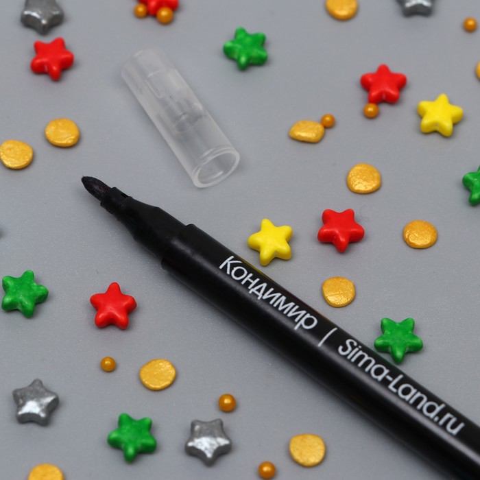 Фломастер пищевой Черный 1 шт Изображение Фломастер пищевой Черный 1 шт