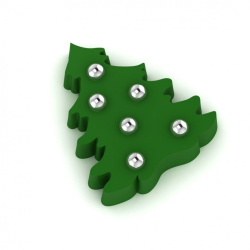 Пластиковая форма Елка с игрушками Изображение Пластиковая форма Елка с игрушками