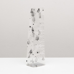 Изображение Пакет подарочный "Новогодние узоры ", люкс 18 х 22,3 х 10 см