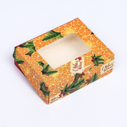Изображение Коробка складная "С новым годом", 10 х 8 х 3,5 см.