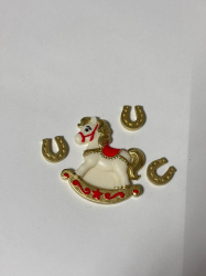 Изображение Фигурка из глазури Лошадка качалка