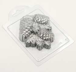 Форма пластиковая Шишки на ветке Изображение Форма пластиковая Шишки на ветке