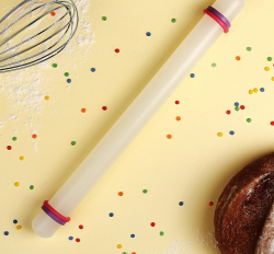 Изображение Скалка с ограничителями кондитерская, 32,5 см