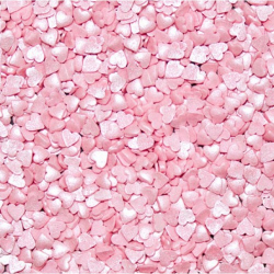 Изображение Посыпка Сердечки розовые перламутровые, 50 гр