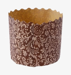 Форма для кулича ФЛОРА КОРИЧНЕВАЯ 110*85 ММ Изображение Форма для кулича ФЛОРА КОРИЧНЕВАЯ 110*85 ММ