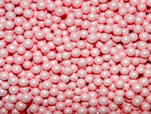 Изображение Посыпка шарики Жемчуг (розовый), 50 гр