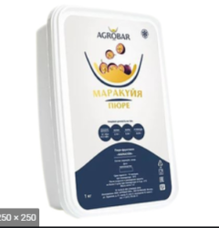 Изображение Пюре маракуйя с семечкой свежемороженое Агробар, 1 кг