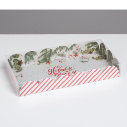 Изображение Коробка для пряников и печенья «С Новым годом!», 10.5 × 21 × 3 см