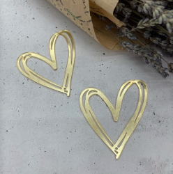 Изображение Мини декор Двойные сердечки, 2 шт