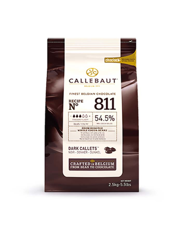 Шоколад темный Callebaut 54,5%, 1 кг. Изображение Шоколад темный Callebaut 54,5%, 1 кг.