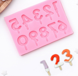Изображение Молд силиконовый 9,5×6,5 см "Цифры для торта"