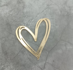 Изображение Боковой топпер Сердечко 1 шт, 7 см (LOVE-156)