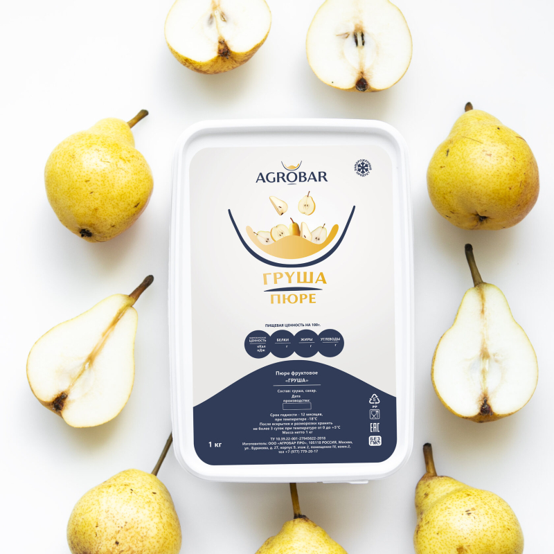 Изображение Пюре груша Агробар, 250 гр