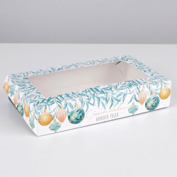 Коробка складная «С новым годом!», 20 х 12 х 4 см Изображение Коробка складная «С новым годом!», 20 х 12 х 4 см